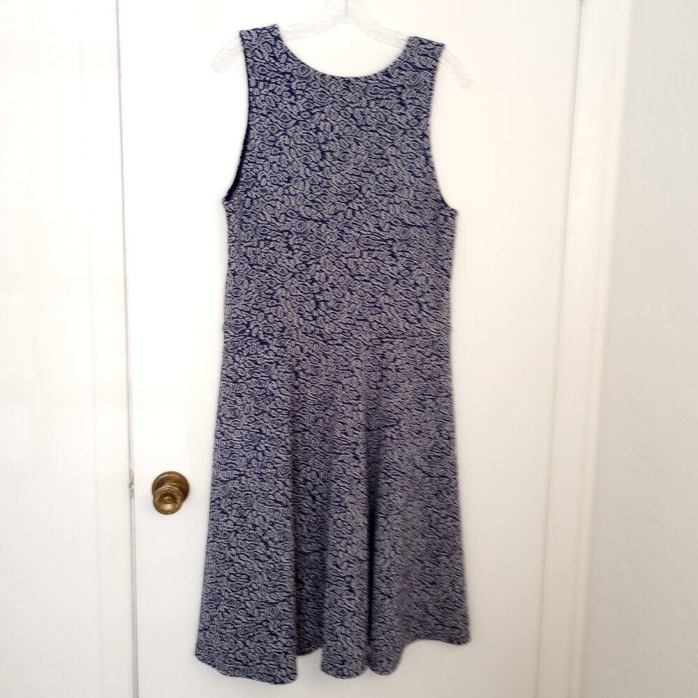 Leota Ava Blooming Royal Jacquard Day Dress - Picture 7 of 8
